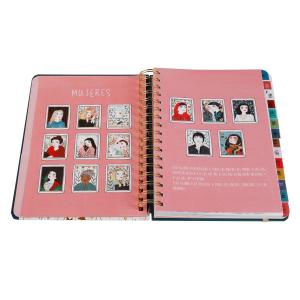 China 142*210mm Organizer Planner Book 100gsm Hardcover Durable Spiral Bound Notebook factory