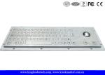 Robust Panel Mount Industrial Metal Keyboard With Flat Keys