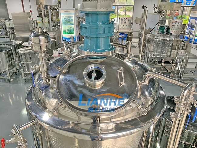 200L Sealed Cover Vacuum Homogenizer Mixing Heating Emulsifying Machine