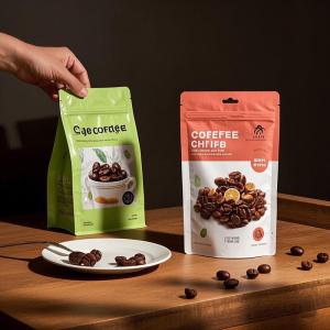 Custom Matte Finish Stand-Up Pouch With Partial Window Food-Safe Airtight For