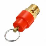 Small Brass Safety Relief Valve 1/4" BSP 120PSI Pressure Release Regulator