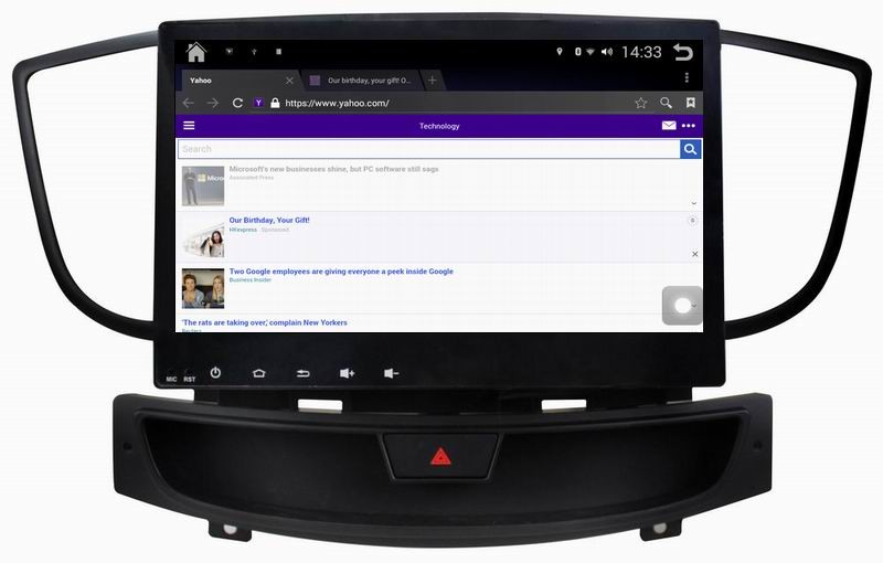 Ouchuangbo car navigation dvd android 4.4 for SGMW Baojun 730 2016 with resolution 1024*600 3g wifi AUX