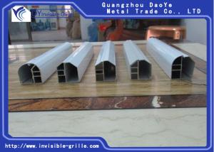 China Stainless Steel Screw Aluminium Rail Track For Bedroom Invisible Grilles factory