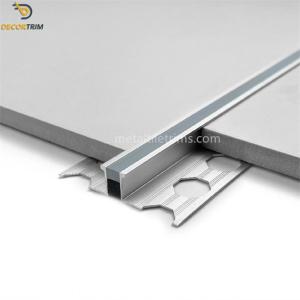 China 10mm Satin Expansion Joint Profile Aluminum Alloy 6063 Material factory
