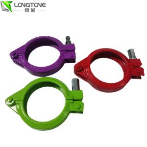 China Steel Casting Putzmeister Concrete Pump Parts , Quick Snap Concrete Pump Hose Clamps factory
