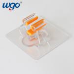 Clear Golden Broom Mop Holder Wall Mount PC Silicone adhesive tape For Closet