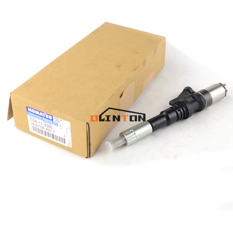 Support OEM Genuine Fuel Injector for KOMATSU Excavator PC400-7 PC450-7 6156-11-3300