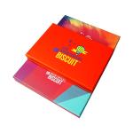 2 Piece Lid and Base Rigid Cardboard Biscuit Box for Eco-Friendly Packaging