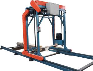China Electrical wood chain saw cutting machines, Frequency walking chainsaw mill with big guide bar factory