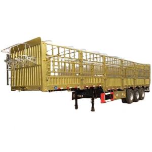 China 60T Max Payload AOTONG Bulk Cargo Carrier Fence Semi Trailer for Warehouse Transport factory