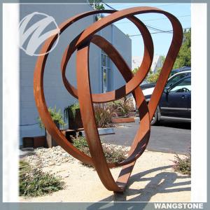 China Unique Garden Art Sculptures / Corten Garden Sculpture Welding Technique factory