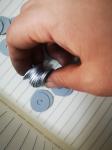 Gasket galvanized screw round gasket Metal thickened flat gasket screw 304