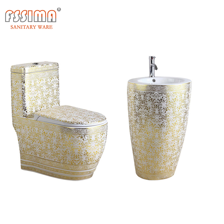 1 Piece Conjoined Toilet Gravity Flush System P And S Trap Wc