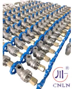 China DN10-100 Cryogenic Short Stem Globe Valve PTFE Valve Handwheel Tank Valve factory