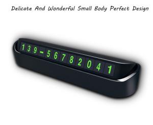 China Black Car 13cmx3.5cmx2.5cm Temporary Parking Card factory