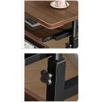Simple Brown Wooden Coffee Standing Table for Office Work Station 80 kgs/lbs