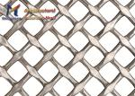 Grey Architectural Woven Wire Mesh 12mm Crimped Stainless Steel Square Mesh