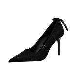 869-3 Korean Fashion Sexy Thin Stiletto High-Heeled Shallow Mouth Pointed Toe