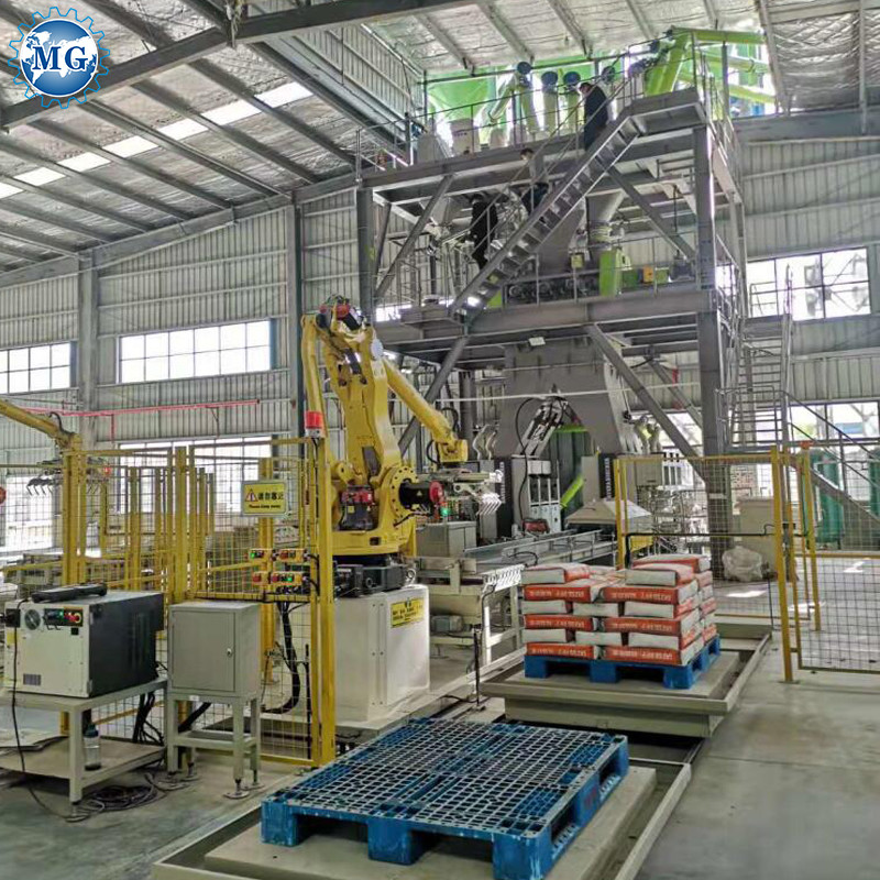 10 - 30T/H Full Automatic Tile Adhesive Machine 12m With Twin Shaft Paddle Mixer