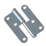 2mm Adjutsable Steel Door Hinge Zinc Chrome Powder Coating ODM