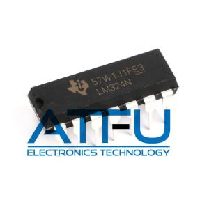 China DC Gain Blocks Audio Power Amplifier IC / Low Power Quad Operational Amplifiers LM324N factory