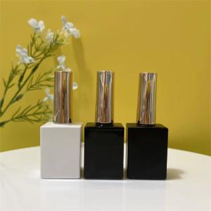 China Empty Plastic Cap Small Nail Polish Bottles 12ml 15ml With Brush factory