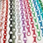 Easy Installation Aluminium Chain Fly Screen Aluminium Standard Size 12mm*24mm