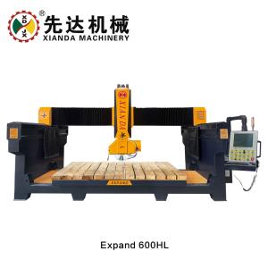 Four-Axis Bridge-Type Stone Cutting Machine with 0-60° Servo Motor Beveling