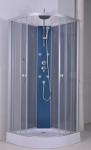 Simple Structure Curved Shower Stall Aluminum Paint With Shower Holder