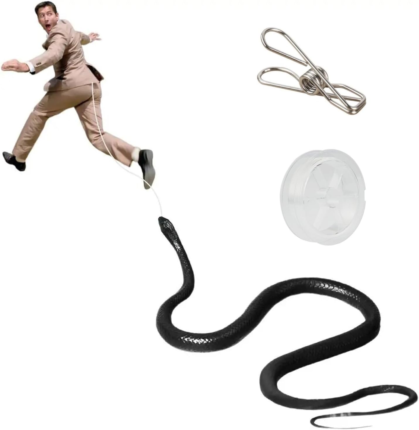 Unisex Age Range 8 to 13 Years Realistic Clip on Snake Prank That Will Cause Laughter