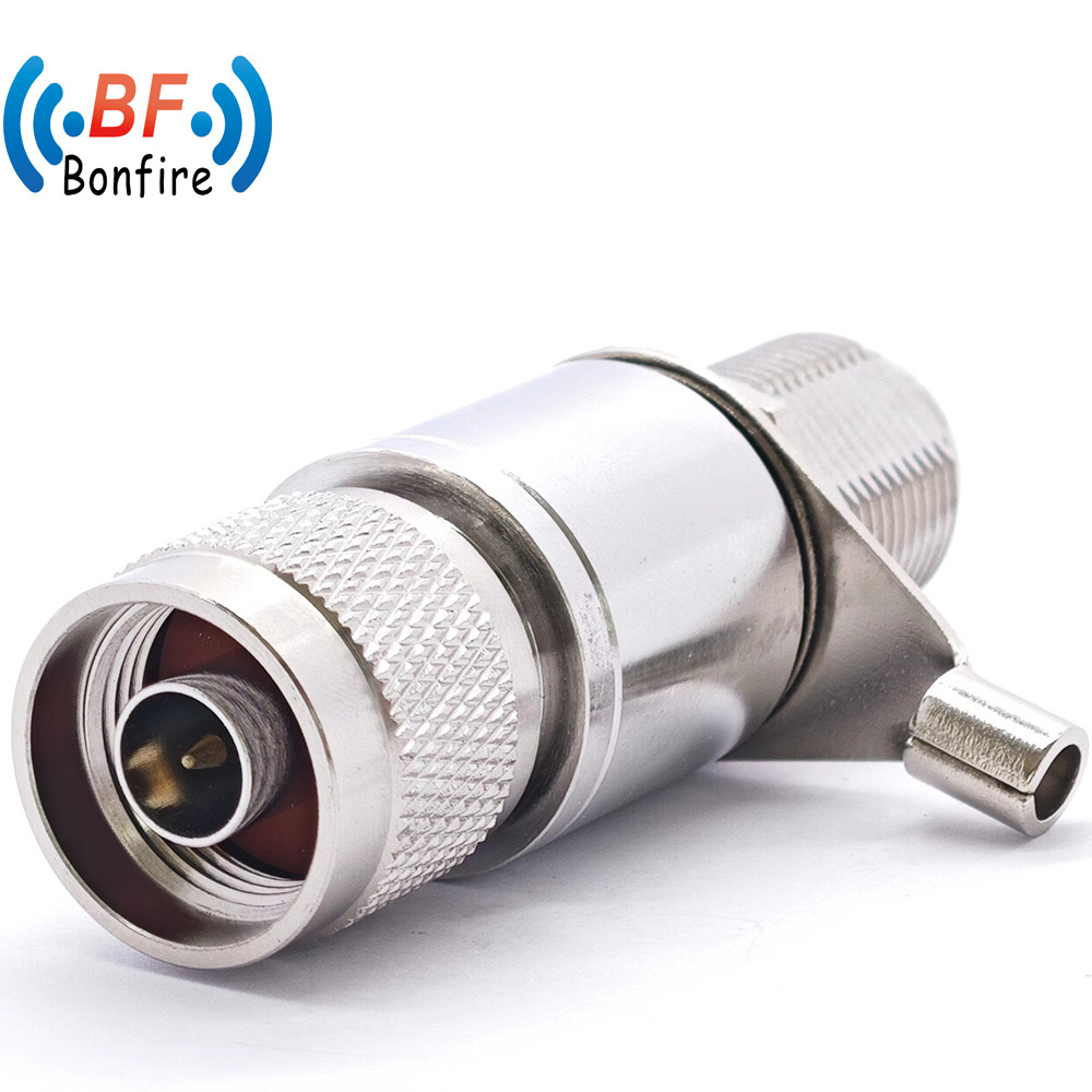 698-3800MHz F Type RF Lightning Arrester Double Dual Female Audio F Jack to F Jack Coaxial Cable Television Surge Protector RF Arrester