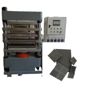 Manual or PLC Controlled Rubber Molding Vulcanizing Press with 57.6kw×2 Heating