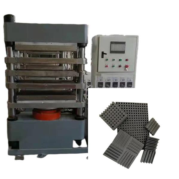 Manual or PLC Controlled Rubber Molding Vulcanizing Press with 57.6kw×2 Heating