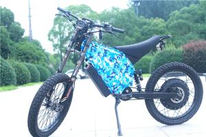 China 8000W Powerful Electric Bicycle , Fully Suspended Mountain Bike With 750C Color Display factory