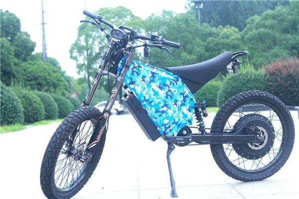 8000W Powerful Electric Bicycle , Fully Suspended Mountain Bike With 750C Color