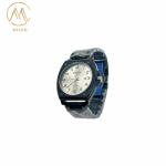 New Design Silver and Black Bezel Waterproof Quartz Movement Watch for Adult