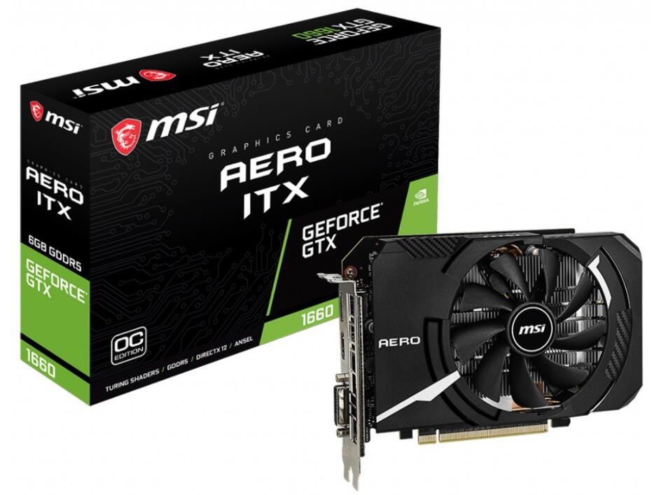 MSI NVIDIA GeForce GTX 1660 Crypto Mining Graphics Card AERO ITX OC 6GB GDRR6