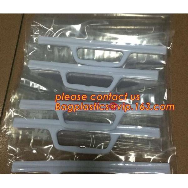 China hook bag zip with snap button bag clear pvc plastic bag,Underwear Socks Bikini Swimwear Bag With Hook,Swimwear Packaging factory