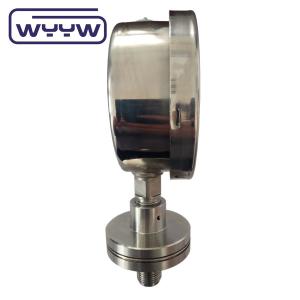 China Temperature resist diaphragm pressure gauge factory