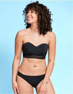 China Icon Cara Black Underwired Bandeau Top D-G cup factory
