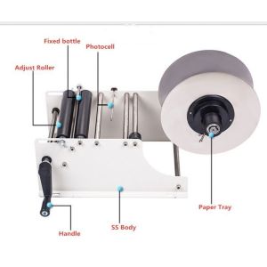 Multipurpose Manual Sticker Labeling Machine For Round Bottle
