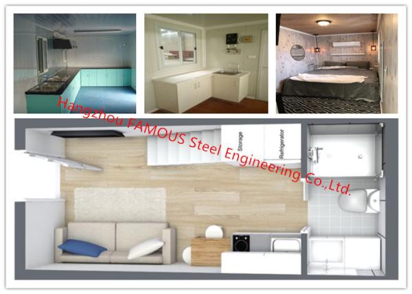Luxury Decoration Prefab Modular House Building With Bathroom / Kitchen /