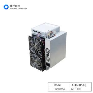 China Bitcoin canaan avalon A1166 , Asic Avalonminer A1166Pro 68-81T factory
