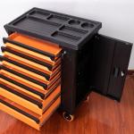 Yellow Heavy Duty Tool Box Trolley Large Wheel 700lbs Storage Cart