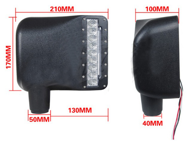 4X4 LED Side View Wing Mirrors with Turn Signal for Jeep Wrangler