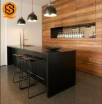 Beveled Edge Solid Surface Bar Counter Polishing Glossy 30mm Thickness
