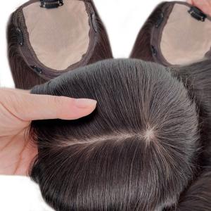 China Silk Base Brown Female Toupee Black People Human Hair Wigs 140% Density factory