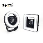 3000LM Auxiliary Round Amber Fog Lights For Off Road 4x4 Bumper Truck