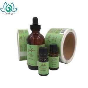 China 3 x 7.5cm Amber Bottle CMYK Color vinyl Label Roll factory
