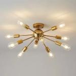 Indoor Decoration Hotel Home Living Room Luxury Metal Led Ceiling Pendant Light